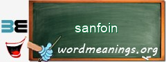 WordMeaning blackboard for sanfoin